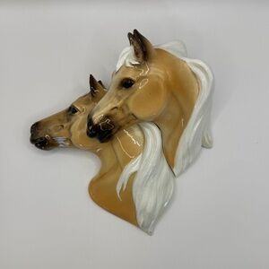 Vintage 1950’s Norcrest made in Japan Double Palomino Wall Hanging. Mint Cond.